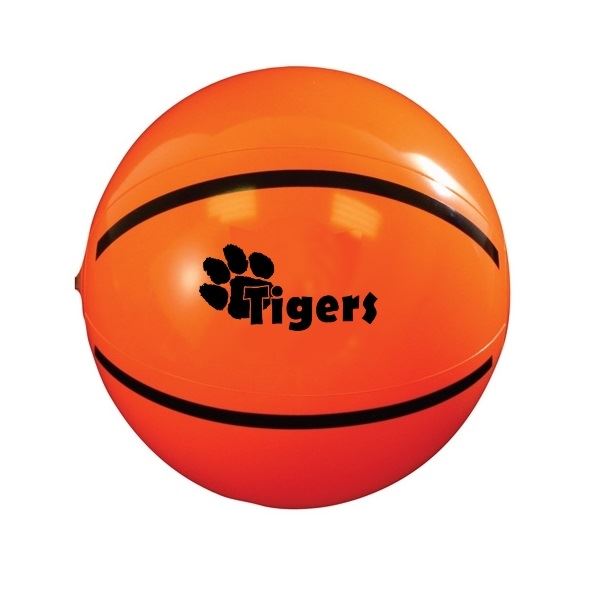 TGB16414-BK 16" Inflatable Basketball Beach Ball With Custom Imprint